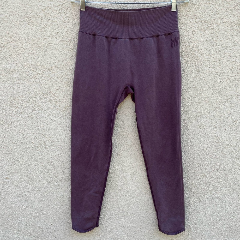 Gymshark Purple Studio Leggings Winter Berry Washed M